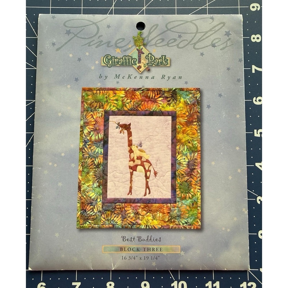 Giraffic‎ Park - Best Buddies pattern by Mckenna Ryan Block Three 16.75"x19.25"